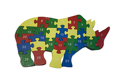 Animal Puzzle - Rhino